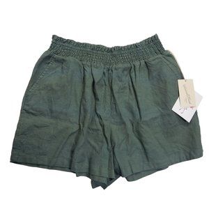 Universal Thread High Rise Elastic Waist Shorts Women's Relaxed Green Size XS